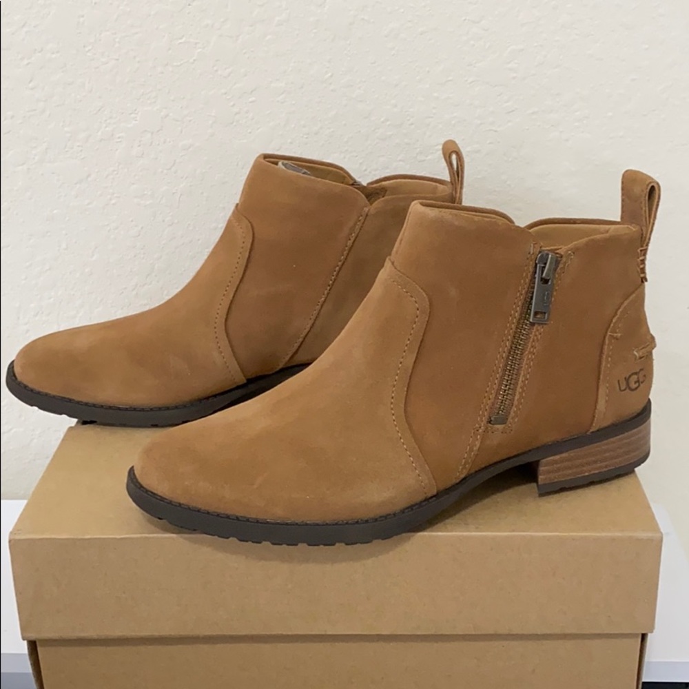 UGG Aureo II Waterproof Bootie Chestnut Size 7.5
